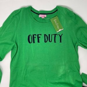 NWT Green Lilly Pulitzer ‘Off Duty’ Sweater
